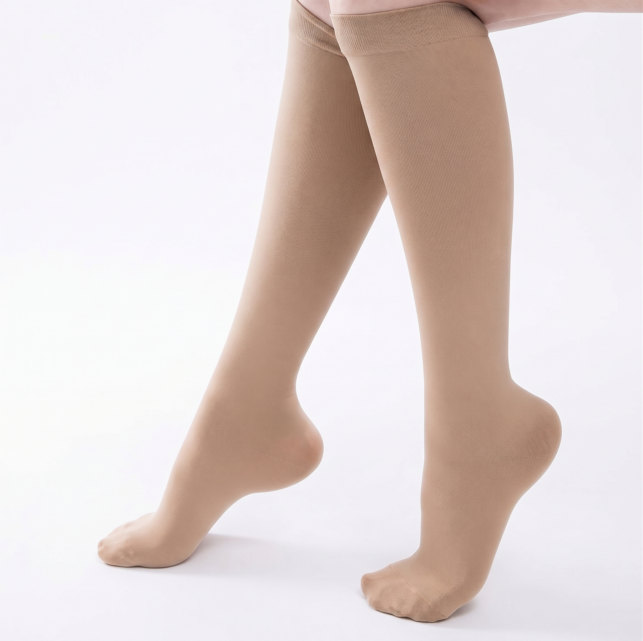 MEDIAS MEDIFLEX A LA RODILLA CON PUNTERA 30-40mmHg