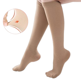MEDIAS MEDIFLEX A LA RODILLA CON PUNTERA 15-21mmHg